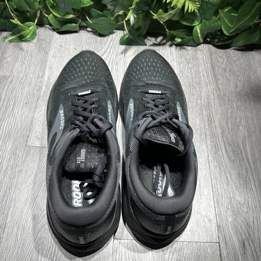 Brooks Ghost 16 GTX Men's Size 12.5 D (Medium) Running Shoes Black Ebony